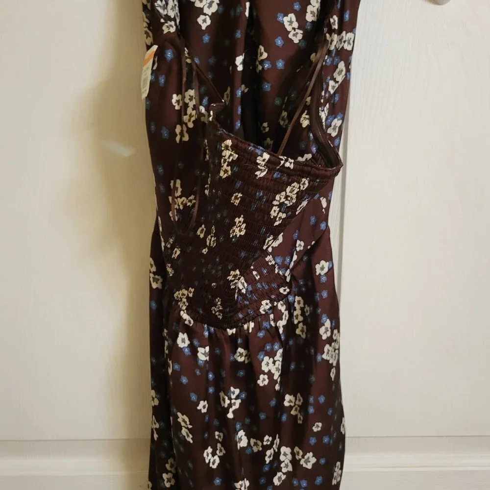 Heartloom Miyako Dress in Ganache Dark Brown floral Size Large NWT - Picture 7 of 11